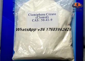 La pureza Clomiphene del 99% trata con citrato el polvo cristalino blanco CAS 50-41-9 de Clomid de los esteroides antis del estrógeno